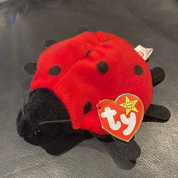 Bundle of three Ty Beanie Babies (Spinner, Rainbow, Lucky) - Picture 4 of 5